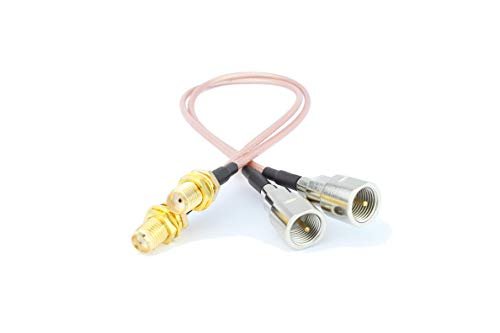 CoFlex630 Adapter FME-Male auf SMA-Female 2x 0,25m (RG316U) - Halo&Son Austria